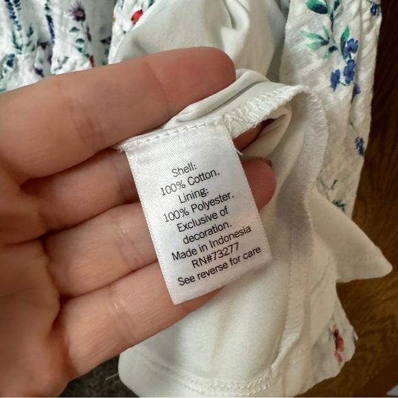 LC Lauren Conrad Mini Wrap Dress Size XXL Floral Print Short Sleeve V Neck - Picture 5 of 7